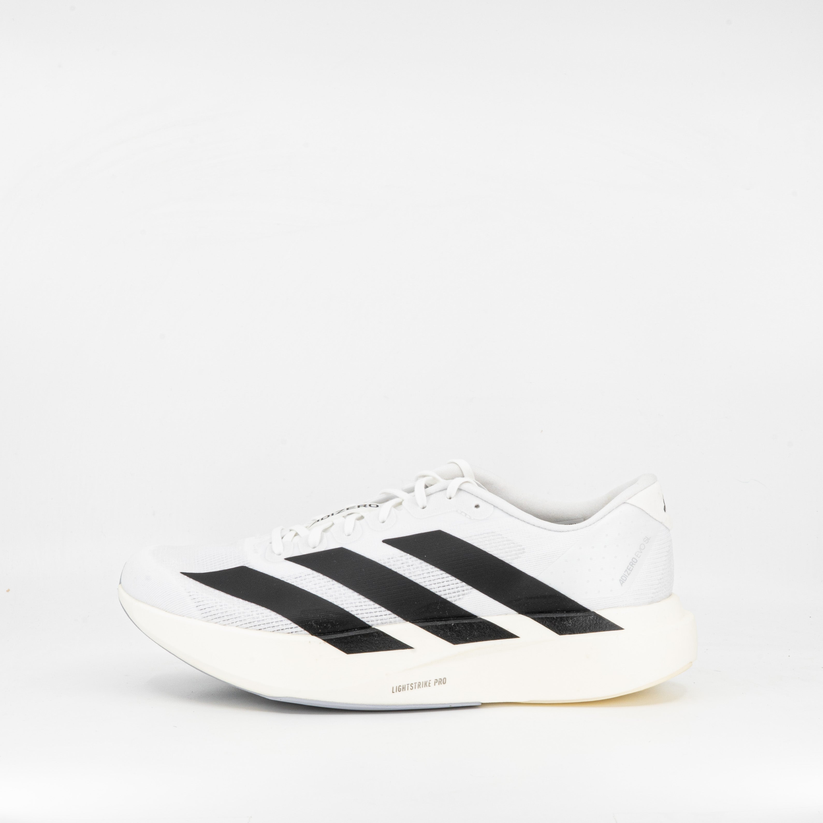 Adidas Adizero Evo SL (B Standard) Womens White/Black - Frontrunner Colombo
